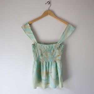 Free People Meadow Maiden Flutter Sleeves Tank M